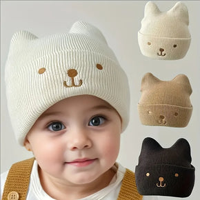 Baby Hats Newborn Beanie Winter Warm Thicker Cotton Soft Elastic Baby Cap for Girls Boys Infant Bonnet Accessories