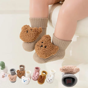 Baby Socks Spring and Autumn Soft Cotton Newborn Baby Socks in The Tube Cartoon 3D Doll Infant Socks 0-3 Years
